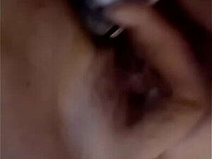 Young boy lass teases showing her adorable petty slit and later bonks with a sextoy